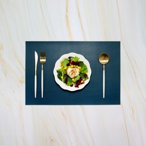 파스텔톤 방수 식탁매트 테이블, 홀리그린, 45 x 30 cm