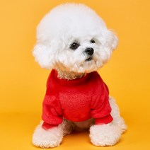 도그아이 슈프림 보아티 강아지 티셔츠, 레드