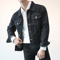 제제 남성용 슬림라인 데님자켓
