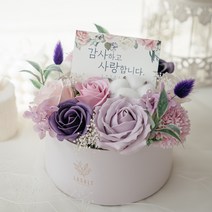 비누꽃 센트바스켓 플라워 반전 용돈박스 + 쇼핑백, 핑크