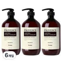 프로방스 퍼퓸샴푸 바이올렛, 1L, 6개