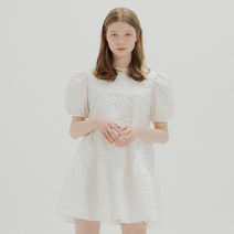 오앨 ROSE PATTERN MINI DRESS