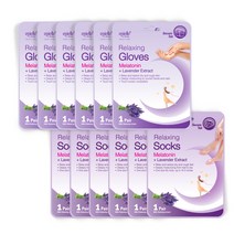 에피엘르 릴렉싱 멜라토닌 라벤더 손팩 16g x 6p + 발팩 16g x 6p, 1세트