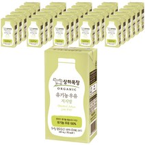 상하목장 유기농 저지방 멸균우유, 72개, 200ml