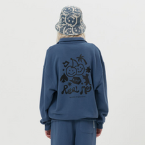 키르시 DOODLE CHERRY OVER HALF ZIP UP 맨투맨