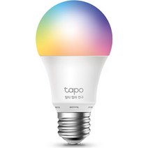 [플리커프리전구] 티피링크 스마트 Wi-Fi 조광 전구 Tapo L530E, 컬러(색상 조절), 1개