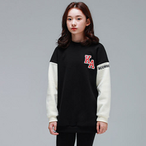 키스포 여아용 로우 롱 기모 맨투맨