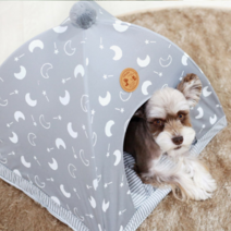 아페토 강아지 고양이 팝 텐트, 그레이