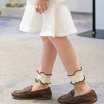 플레이몰 여아용 이중셔링 기모 레깅스