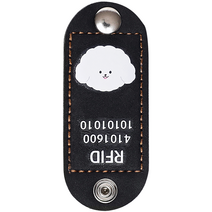 뽀시래기 강아지 동물등록 RFID 외장칩 인식표 후크형 금속, 1