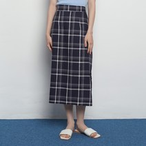 ABON W327 check long skirts