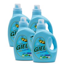 세제혁명 지엘 플러스 액상세탁세제 본품, 1.3L, 4개