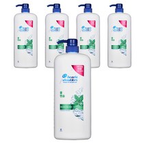 헤드앤숄더 쿨 멘솔 샴푸, 1200ml, 5개