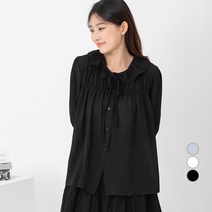 ELLE GIRL 릴렉스핏 셔링 블라우스
