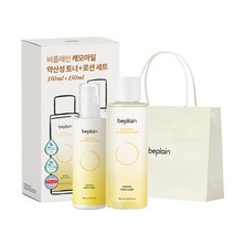 비플레인 캐모마일 약산성 토너 150ml + 로션 150ml + 쇼핑백 세트, 1세트