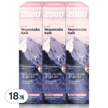2080 퓨어 치약 핑크 마일드민트향, 120g, 18개