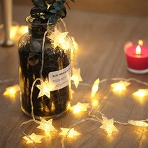 모던홀릭 LED 별자리전구 50구 리모컨 건전지타입 + 흡착판 15p, 웜화이트