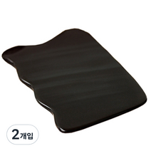 헬스플러스 검은빗살모양 괄사 BJ-252B, 2개입, 혼합 색상