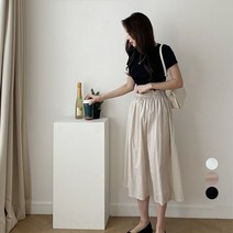 린다샵 여성용 리소니 슬림 반팔 티셔츠 T6305K12