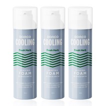 도루코 쿨링 쉐이빙 폼 프레쉬 허브, 3개, 210ml