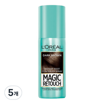 로레알 파리 로레알파리 매직 리터치 75 ml, 다크 브라운, 5개