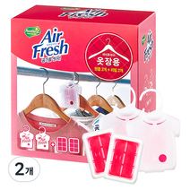홈즈 에어후레쉬 옷장용 소취제 후로랄향 2p + 리필 2p, 2개
