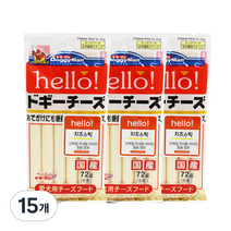 도기맨 헬로 치즈 스틱 강아지 간식 6p, 15개, 치즈맛
