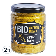 루돌프 유기농 야채 스프레드 당근 허브, 235g, 2개