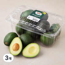 돌 페루산 아보카도, 2kg, 3개