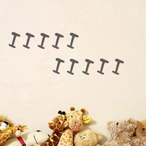 1AM 이니셜 스티커 10개입 연회색 I, 중, 2세트