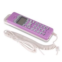 대명전자통신 CID 슬림형 벽걸이 유선전화기, DM-720, 핑크