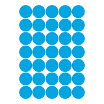 슬로우드로잉 데코스티커 심플도트C, 블루