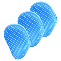 아리코 애견 마사지브러쉬 3개, 블루, 10cm