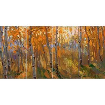 Landscape 49 낙엽이 물든 가을숲 4개, 혼합색상