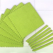 데코리아 퍼즐 러그 6개, 그린