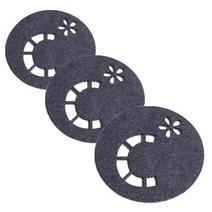 레이저 커팅 펠트컵받침 이니셜 C 3개, 네이비