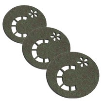 레이저 커팅 펠트컵받침 이니셜 C 3개, 카키