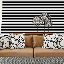 해피스 스트라이프 실크벽지 블랙2, 240