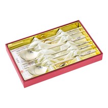 테이블아트 블루로즈 티타늄 거북 부부세트 싸바리, 6p (스푼 2p, 젓가락 2p, 수저받침 2p), 1개