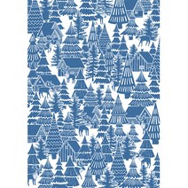 아트조이 스크래치 나이트뷰 텍스타일 화이트 285 x 405 mm, 사슴의 나라, 1개