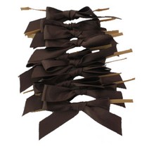 티나피크닉 공단리본타이 30p, 초콜릿, 1세트