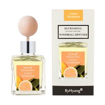 바이향 리프레싱 우드볼 디퓨져 100ml, 레몬 유칼립투스