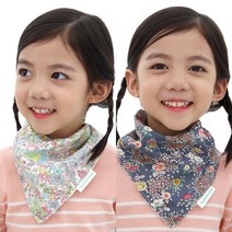 베베슈에뜨 아동용 엠보극세사 스노우 스카프빕 2p
