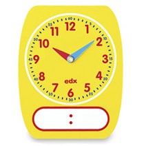 이디엑스 쓰고 지우는 모형시계 12시간 교사용 완구, 혼합색상
