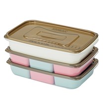 씨밀렉스 2호 2L 밀폐 용기세트, 1세트, 킵 트레이 + 킵 칸칸 2p