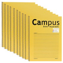 포포팬시 캠퍼스 노트3, 옐로우, 10개