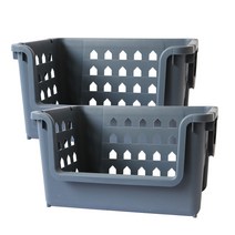 보노하우스 초대형 멀티 바스켓 80L, 네이비, 2개입