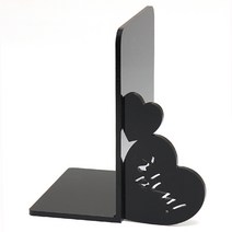 쿠 홈 인테리어 북앤드 사랑 우, 블랙