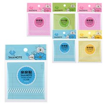 블루마토 Stick NOTE 점착 메모지 I-1 6712, 랜덤 발송, 6개입