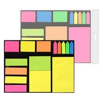 블루마토 점착 메모지 C 평판형 opp 상단 흰색, 랜덤 발송, 2개입